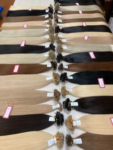 Venta al por mayor de 16 pulgadas virgen vietnamita para Ombre Color 3/5Q Extensiones de cabello recto de punta plana Extensiones de cabello humano de alta calidad - Product Image 5