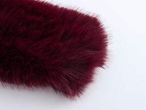 Abrigo de Invierno Personalizado para Mujer, Abrigo Largo de Piel Sintética de Lana, Abrigo de Invierno con Cuello de Piel Sintética para Mujer - Product Image 4