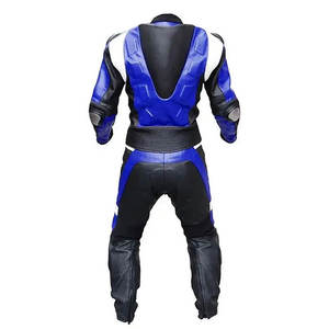 Améliorez votre confiance en conduite avec ce combinaison de moto en cuir deux pièces - Imperméable, coupe-vent, respirant, design imprimé été/hiver - Product Image 6