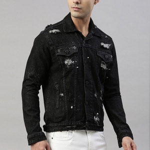 Nueva colección de invierno, increíble diseño, chaqueta vaquera para hombre, Color desteñido, elegante tela de algodón estampada, chaqueta vaquera para hombre - Product Image 2