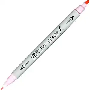 [·库雷图] 库雷图Zig双尖记号笔清洁颜色F，浅粉色 (TCS-6000T-026) (5支) 钢笔墨水刷笔漫画笔