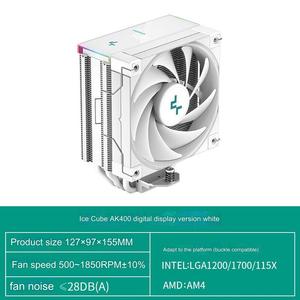 <span class=keywords><strong>DEEPCOOL</strong></span> <span class=keywords><strong>AK400</strong></span> CPU Cooler ARGB LGA1700 Monitor de temperatura 4 tubos de calor niquelado silencioso FDB ventilador pantalla Digital caja de la computadora - Product Image 4