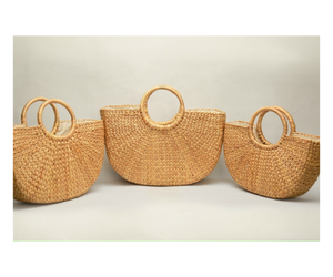 Bolso tejido a mano Bali Waterjacinth bolso de mano bolso de hombro cruzado para mujer bolso de mimbre al por mayor de la fábrica de artesanía - Product Image 1