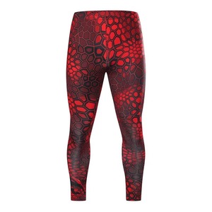 Shorts de compression respirants à séchage rapide pour hommes, camouflage rouge, taille élastique, motif toile d'araignée, pour la salle de sport, le MMA, la course à pied, le fitness, l'entraînement sportif - Product Image 5