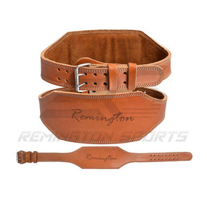 Cinturón de cuero para levantamiento de pesas con logotipo personalizado - Product Image 4