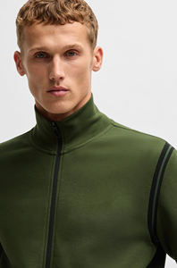 mens olive <b>green</b> tracksuit full zip jacket and jogger pants <b>set</b> casual athletic activewear winter fleece two piece <b>gym</b> outfit - Product Image 5