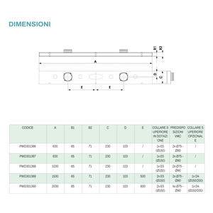 Système Tecnosystemi pour climatiseur, plénum isolé abaissé avec raccordement supérieur pour diffuseur linéaire à 1 fente - Product Image 4