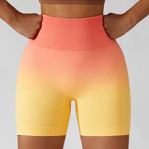 Reasonable Wholesale Rate <b>Women</b> Biker <b>Shorts</b> Solid Seamless <b>High</b> <b>Waist</b> Fitness Workout Yoga Running <b>Gym</b> Wear Scrunch Butt <b>Short</b> - Product Image 3