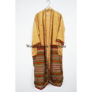 <b>Beach</b> Wear <b>Shirt</b> Silk kimono For <b>Woman's</b> Multi Color Soft House Wear Multi Color Silk Blouse Short Wrap kimono tunic kimono robe - Product Image 4