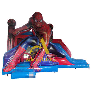 سرير قفز بطولي خارجي ممتع قابل للنفخ مع مادة Spider PVC للقفز والانزلاق - Product Image 1