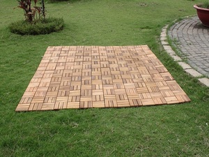 กระเบื้องไม้อะคาเซียแบบประสาน12ชิ้นดีไซน์ทันสมัยแบบ DIY กันน้ำติดตั้งกลางแจ้งไม่ยุ่งยาก - Product Image 5