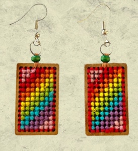Pendientes de Corazón Bordados, Pendientes Personalizados con Múltiples Cuentas, Joyería Festiva para Mujer al Mejor Precio, Pendientes con Cuentas - Product Image 2