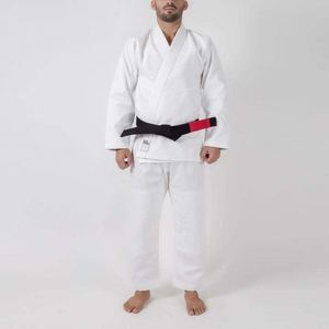 2025 blanc nouveauté personnalisé brésilien JiuJitsu respirant matériel Arts martiaux pratique Jiu Jitsu uniforme Gi SI-JJG-03 - Product Image 4
