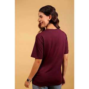 T-shirt en coton surdimensionné à col rond, coupe décontractée, respirant, séchage rapide, manches courtes, vêtement décontracté d'été - Product Image 3