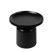 Table de centre en métal enduit de poudre noire de style moderne sur mesure pour la maison, l'école, le bureau, le salon et la chambre à coucher contemporains