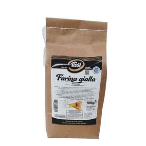 Harina de Maíz Amarilla Bramata Tissi Italia, Muy Gruesa, 1 kg, Empaquetada en Bolsas, 10 Unidades por Paquete - Product Image 1