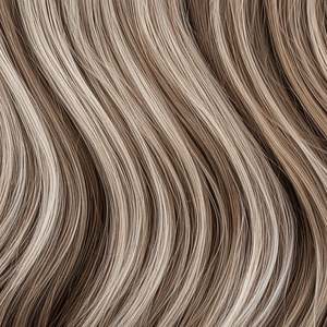 Extensions de cheveux à clipser 17 pouces brun cendré et blond platine, cheveux humains brésiliens Remy - Product Image 2