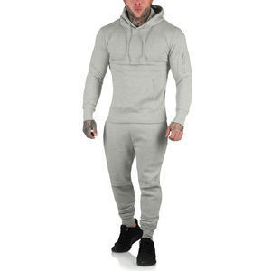 Ensemble de survêtements pour hommes d'hiver à la mode Costume de sport Bomber à capuche Style Full Top Bottoms Jogging Survêtement - Product Image 3
