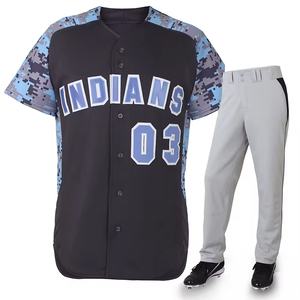 OEM cheap baseball uniform set custom embroidered baseball and softball uniforms full sublimation mesh jersey sportswear - Product Image 4