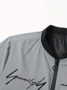 2025 hommes décontracté col montant Zip Bomber veste avec Logo personnalisé nouveau printemps coupe-vent - Product Image 3
