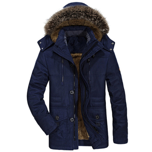 Chaqueta Parka Casual de Invierno para Hombre, Impermeable, Reversible, Gruesa, de Lona de Algodón, con Capucha, Diseño de Talla Grande, Estilo Urbano - Product Image 4