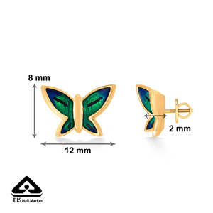 Pendientes de Oro de 18k con Diamantes en Forma de Bola para Mujer, Regalo de Aniversario de Bodas - Product Image 5