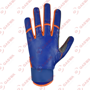 Guantes de bateo de béisbol de cuero personalizados unisex guantes de bateo transpirables y antideslizantes en precio al por mayor - Product Image 3