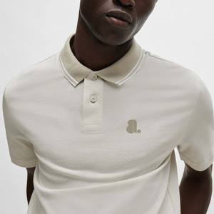 Nueva Camisa Casual para Hombre con Diseño de Logotipo Frontal Personalizado, Corte Regular, 100% Fibra de Bambú, Tejido Jersey Transpirable, Manga Corta, Color Sólido - Product Image 3