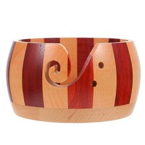 Personalized <b>Wooden</b> Yarn <b>Bowl</b> With Engraved Logo Options Durable Handmade <b>Wooden</b> Yarn <b>Bowl</b> For Crochet Enthusiasts - Product Image 5