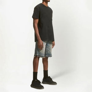 Premium hommes décontracté déchiré Denim Shorts 100% coton été jean court confortable coupe nouvelle mode approvisionnement en gros - Product Image 4