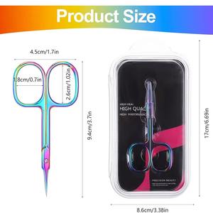 Professional Stainless Steel Nail <b>Scissors</b> <b>Manicure</b> Pedicure Sharp Arrow Point Tip Eyebrow Facial Hair <b>Scissor</b> Cuticle <b>Scissors</b> - Product Image 3