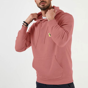 Sudadera con capucha para todos los días con textura sutil Sudadera con capucha de color sólido con borde urbano Sudadera con capucha versátil para looks en capas - Product Image 2