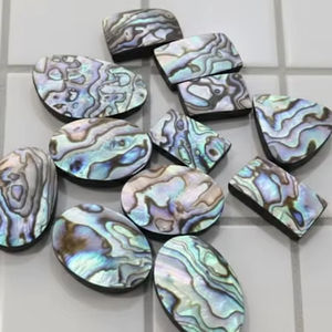 หินอะบาโลนธรรมชาติทรงหลังเบี้ยขัดเงา สำหรับทำเครื่องประดับ ลด 20% และของขวัญปีใหม่ - Product Image 3