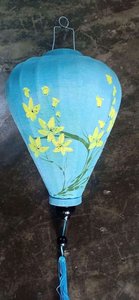 Lanternes en soie de bambou vietnamien 35cm-prêt à être expédié-décoration de mariage. Lampe domestique. Décoration de jardin. Lanterne Hoi An - Product Image 2