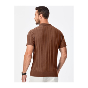 Jersey ligero de media cremallera para hombre, para Polo Golf, Camiseta 100% de algodón, manga corta, ropa deportiva transpirable, camisetas para hombres - Product Image 5