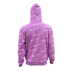 Sweat-shirt à capuche unisexe en polyester et coton personnalisé avec impression numérique intégrale, veste zippée décontractée streetwear - Product Image 2