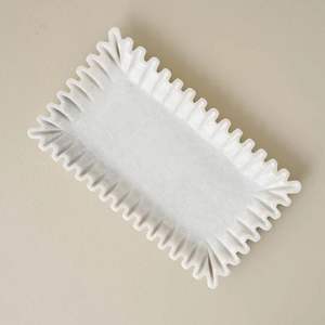 Minimalist <b>marble</b> tray for <b>bedside</b> <b>table</b> organizing watches glasses phones with clean stylish design - Product Image 3