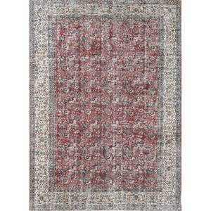 Alfombra de Lana Anudada a Mano de Gran Tamaño, Estilo Vintage, Pae-2617, Patrón Floral Rojo Naranja, para Sala de Estar, Pasillo, Rectangular, para Adolescentes - Product Image 1