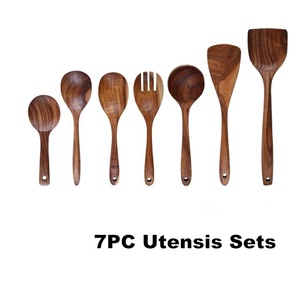 <span class=keywords><strong>Set</strong></span> <span class=keywords><strong>Utensilios</strong></span> de <span class=keywords><strong>Cocina</strong></span> Madera de Bambú – Juego de 7 Accesorios de <span class=keywords><strong>Cocina</strong></span> Originales para Menaje de <span class=keywords><strong>Cocina</strong></span> Antiadherentes - Product Image 4