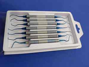 Grace Dental, juego de escalador de Limpieza de dientes Manual de alta calidad, 7 curetas periodontales, instrumentos quirúrgicos dentales de acero inoxidable - Product Image 6