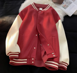 Chaqueta polar 380GSM de gran tamaño con logotipo personalizado para hombre, estilo de béisbol con cuello levantado y doble botonadura de alta calidad - Product Image 4