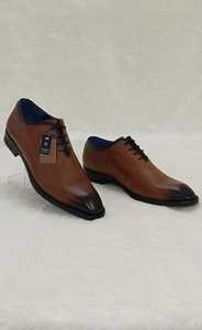 Chaussures en cuir pour hommes, chaussures en cuir habillées décontractées à bout pointu - Product Image 2