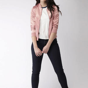 <b>Women</b> Casual Bomber <b>Jacket</b> <b>Lightweight</b> Waterproof Long Sleeve <b>Jacket</b> with Front Pockets Solid Style Fashion Outerwear Wholesale - Product Image 6