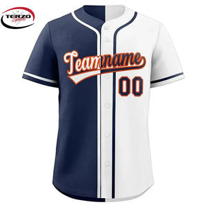 OEM 2024 nuevo diseño personalizado al por mayor jersey de cuello en V camisetas de béisbol y softbol para unisex con impresión de logotipo personalizado - Product Image 1