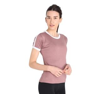 T-shirt compressé sur mesure pour femme, style vintage, 100 % coton, écologique, anti-plis, décontracté, prix de gros - Product Image 1