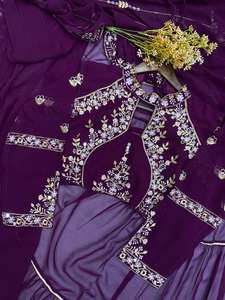 Blusa Sari de Bollywood de diseñador más vendida para mujer, ropa de fiesta India paquistaní, Top Sari para bodas, festivas y ocasiones - Product Image 4