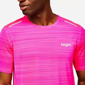Venta al por mayor Reflective Strip Fitness Tops Logotipo Personalizado Hombres Athletic Gym Camisetas - Product Image 4