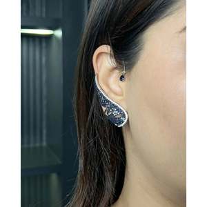มอยส์ซาไนต์ ต่างหูแบบหนีบ รุ่นเทมเพสต์ - Product Image 4