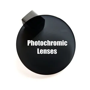 Produsen terbaik Cina stok perubahan cepat photochromic 1.56 photogrey anti reflektif kacamata optik lensa
