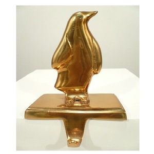 Gold Snow Man Metal <b>Stocking</b> <b>Holder</b> For Christmas Home Party Decorative - Product Image 2